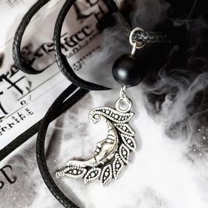 5 For $25💫Alternative Cosmic Celestial Silver Crescent Moon Pendant